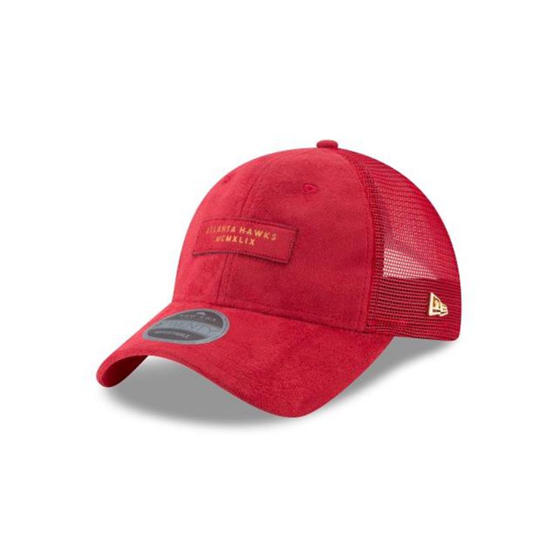 NBA Atlanta Hawks Trucker 9Twenty Adjustable (WJL0642) - Red New Era Caps